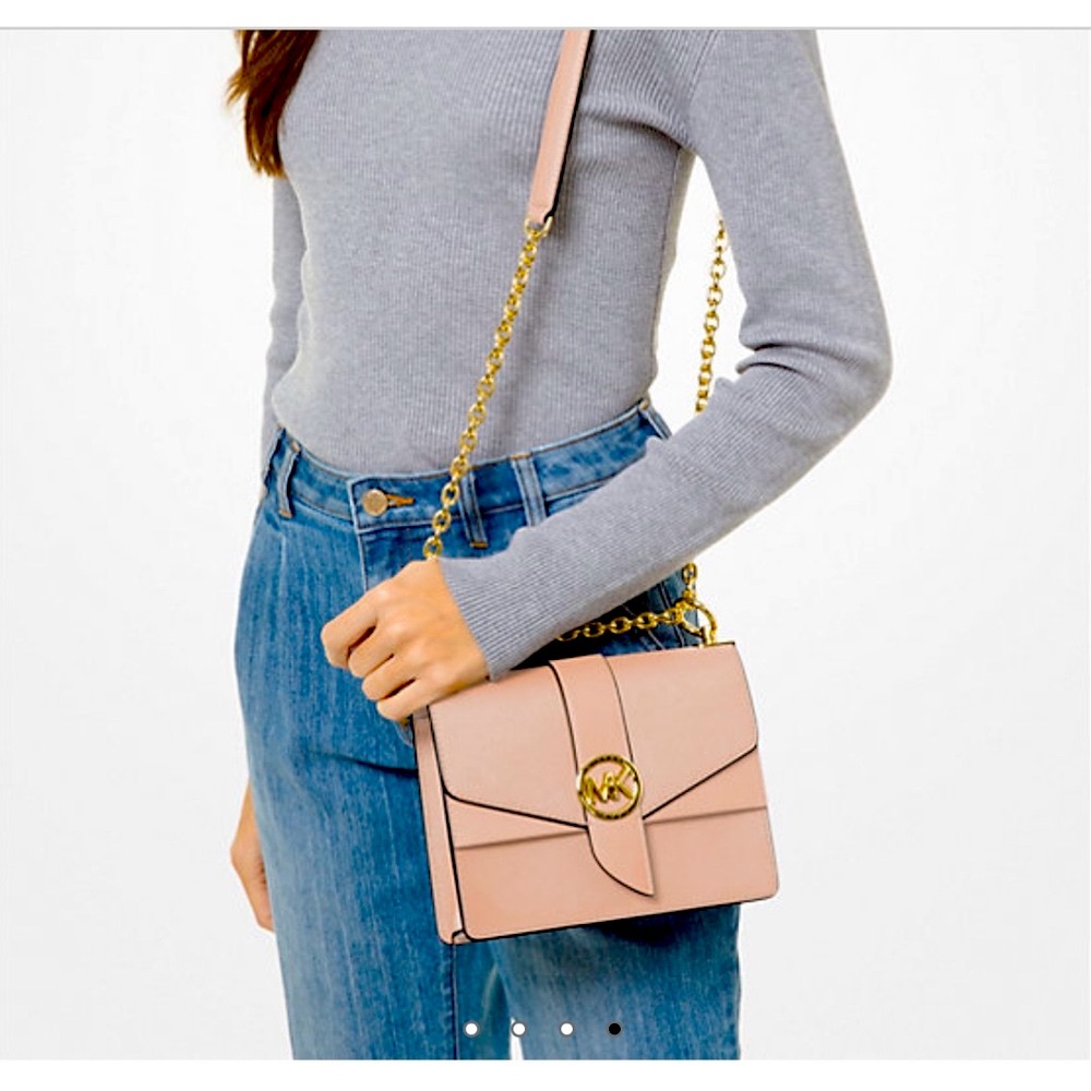 Michael Kors Greenwich Small Saffiano Leather Crossbody Bag, FREE wallet!